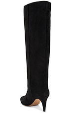 Isabel Marant Laspi Suede Boot in Black, view 3, click to view large image.