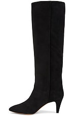 Isabel Marant Laspi Suede Boot in Black, view 5, click to view large image.