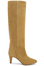 Isabel Marant Laspi Suede Boot in Taupe, view 1, click to view large image.