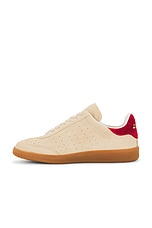 Isabel Marant Bryce Sneaker in Toffee & Red, view 5, click to view large image.