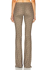 Jade Cropper Flared Reversible Trouser in Wilted Flowers, Khaki, & Beige, view 3, click to view large image.