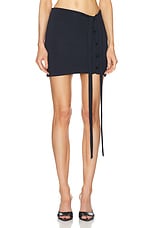 Jade Cropper Mini Skirt in Dark Navy, view 1, click to view large image.