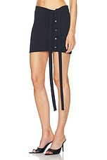 Jade Cropper Mini Skirt in Dark Navy, view 3, click to view large image.