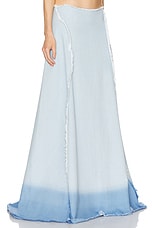 Jade Cropper Maxi Skirt in Light Blue, view 2, click to view large image.