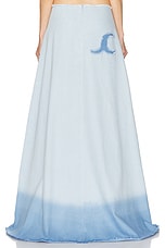 Jade Cropper Maxi Skirt in Light Blue, view 3, click to view large image.