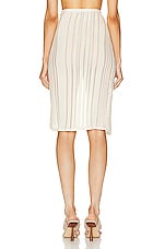 Jade Cropper Knit Mini Skirt in Light Beige, view 4, click to view large image.