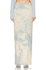 Jade Cropper Maxi Skirt in Dye Pink & Light Blue, view 1, click to view large image.