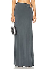 Jade Cropper Metal Wire Long Skirt in Dye Grey, view 1, click to view large image.