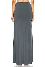 Jade Cropper Metal Wire Long Skirt in Dye Grey, view 4, click to view large image.