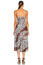 JONATHAN SIMKHAI STANDARD Eliza Slip Dress in Champagne Abstract Leopard, view 4, click to view large image.