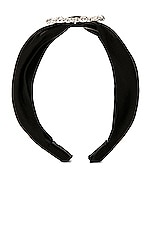 Jennifer Behr Elise Headband in Black, view 1, click to view large image.