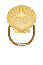 Jennifer Behr Siren Pony Wrap in Gold, view 1, click to view large image.