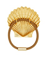 Jennifer Behr Siren Pony Wrap in Gold, view 2, click to view large image.