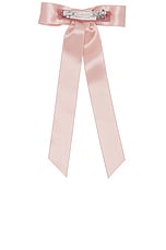 Jennifer Behr Sasha Bow Barrette in Blush, view 2, click to view large image.