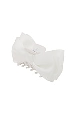 Jennifer Behr Agatha Jaw Clip in Ivory, view 1, click to view large image.