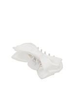 Jennifer Behr Agatha Jaw Clip in Ivory, view 3, click to view large image.