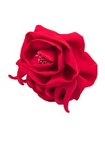 Jennifer Behr Rose Jaw Clip in Red, view 1, click to view large image.