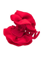 Jennifer Behr Rose Jaw Clip in Red, view 2, click to view large image.