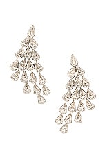 Jennifer Behr Solana Earring in Crystal, view 1, click to view large image.