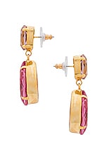 Jennifer Behr Kyra Earrings in Pink, view 2, click to view large image.