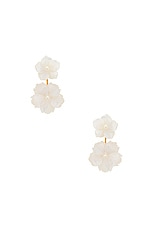 Jennifer Behr Tibby Earrings in Mother Of Pearl, view 1, click to view large image.