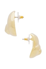 Jennifer Behr Natica Stud Earring in Gold, view 2, click to view large image.