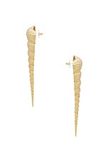 Jennifer Behr Bronte Earrings in Gold, view 2, click to view large image.