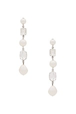 Jennifer Behr Yara Earrings in Crystal Pearl, view 1, click to view large image.