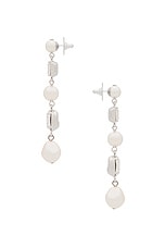 Jennifer Behr Yara Earrings in Crystal Pearl, view 2, click to view large image.