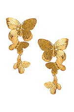 Jennifer Behr Alessandra Earrings in Gold, view 1, click to view large image.