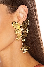 Jennifer Behr Alessandra Earrings in Gold, view 2, click to view large image.