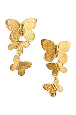 Jennifer Behr Alessandra Earrings in Gold, view 4, click to view large image.