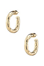 Jennifer Fisher Hailey Huggie Earrings in Yellow Gold, view 1, click to view large image.