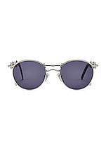 Jean Paul Gaultier Pas De Vis Sunglasses in Silver, view 1, click to view large image.