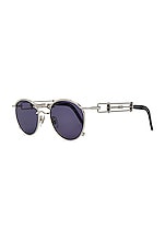Jean Paul Gaultier Pas De Vis Sunglasses in Silver, view 2, click to view large image.