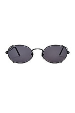 Jean Paul Gaultier Arceau Sunglasses in Black, view 1, click to view large image.