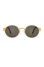 Jean Paul Gaultier Double Resort Sunglasses in Gold, view 1, click to view large image.