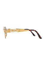 Jean Paul Gaultier Double Resort Sunglasses in Gold, view 3, click to view large image.
