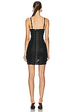 Jean Paul Gaultier Conical Topstitches Sleeveless Dress in Black, view 3, click to view large image.