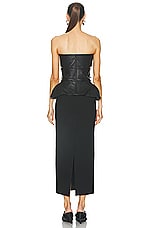 Jean Paul Gaultier Mix Buckle Long Dress in Black, view 3, click to view large image.