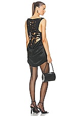Jean Paul Gaultier Corset Inspired Lacing Dress in Black, view 1, click to view large image.