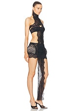Jean Paul Gaultier X Shayne Oliver Lace Bandage Dress in Black, view 2, click to view large image.