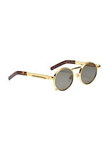 Jean Paul Gaultier Resort Sunglasses in Gold, view 2, click to view large image.