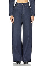Jean Paul Gaultier Madonna Inspired Denim Pant in Indigo & Tabac, view 1, click to view large image.