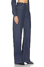Jean Paul Gaultier Madonna Inspired Denim Pant in Indigo & Tabac, view 2, click to view large image.