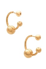 Jean Paul Gaultier Earrings in Gold, view 1, click to view large image.