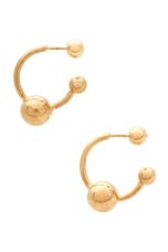 Jean Paul Gaultier Earrings in Gold, view 2, click to view large image.