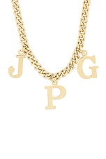 Jean Paul Gaultier JPG Necklace in Gold, view 2, click to view large image.