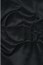 Jean Paul Gaultier Embroidered Oversize Bomber Jacket in Black, view 6, click to view large image.