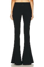 Jean Paul Gaultier X KNWLS Embroidered Flare Trouser in Black, view 3, click to view large image.